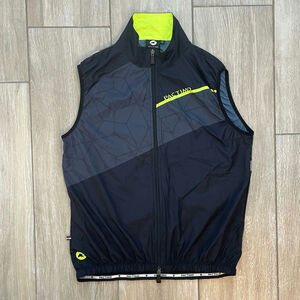 Pactimo Cycling Vest XXL Black Neon Windbreaker Lightweight Packable Bike Gear